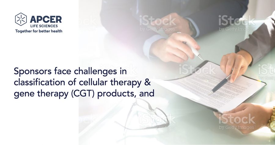 Appropriate regulatory classification of CGT products is critical for ...